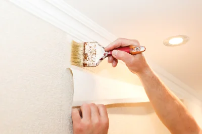 Pose de papier peint à Anould — revêtements muraux et toiles de verre